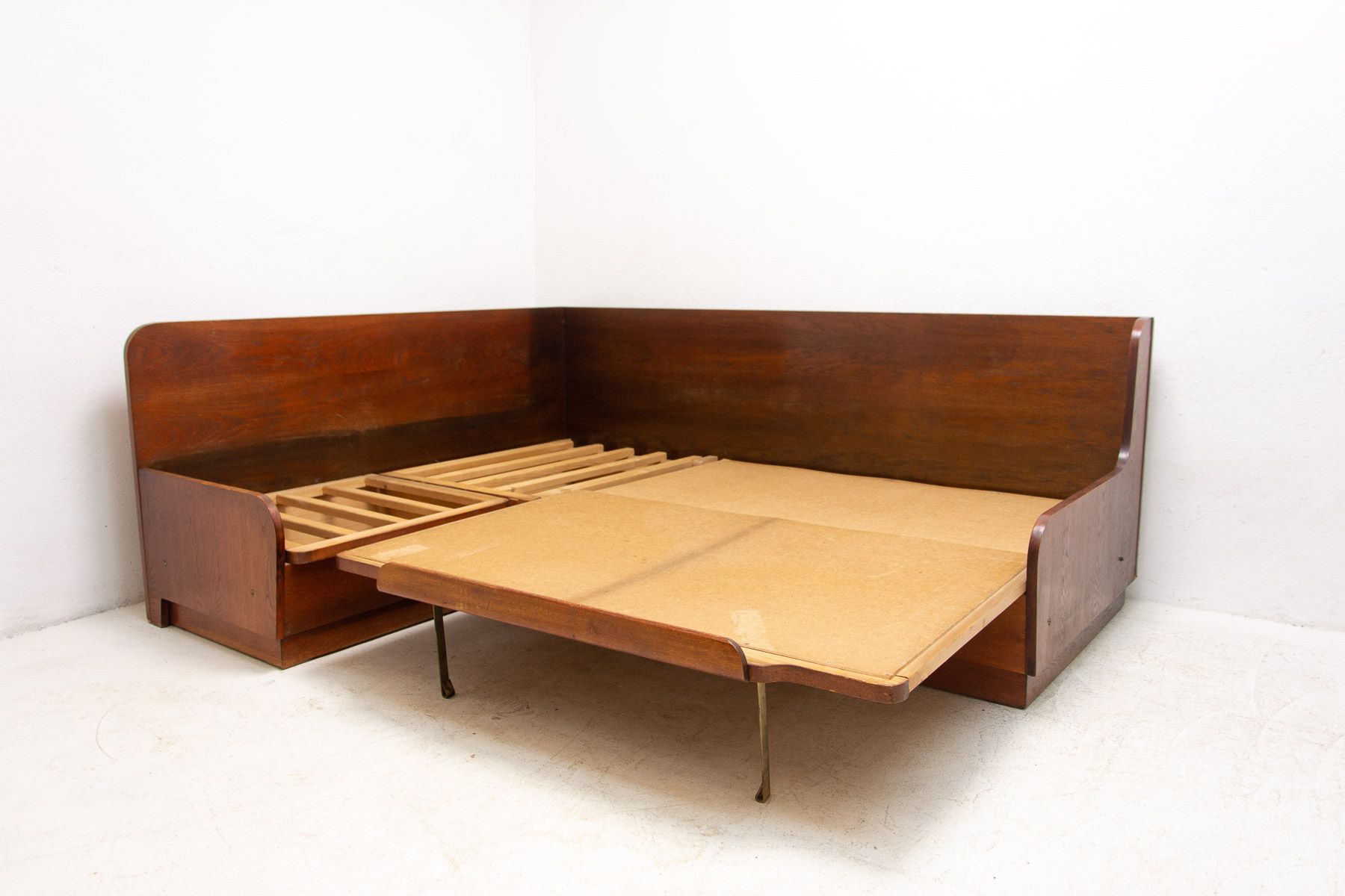 Mid Century Corner Folding Sofabed, 1960´s, Czechoslovakia