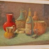 Oil painting on canvas Still life Spartaco Piancastelli 50x70 year