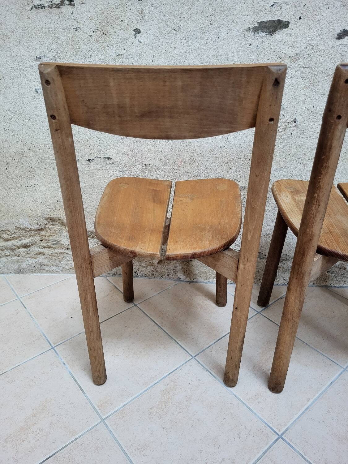 Paire de chaises grain de café