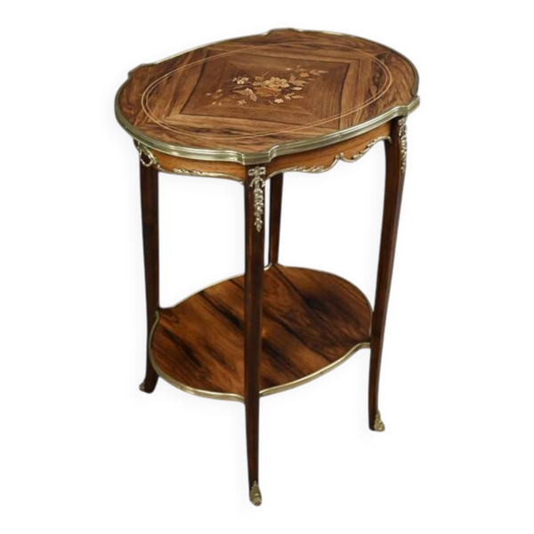 Table de salon guéridon en palissandre, style transition – 1re partie XXe