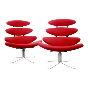 Pair of vintage Corona model Scandinavian armchairs
