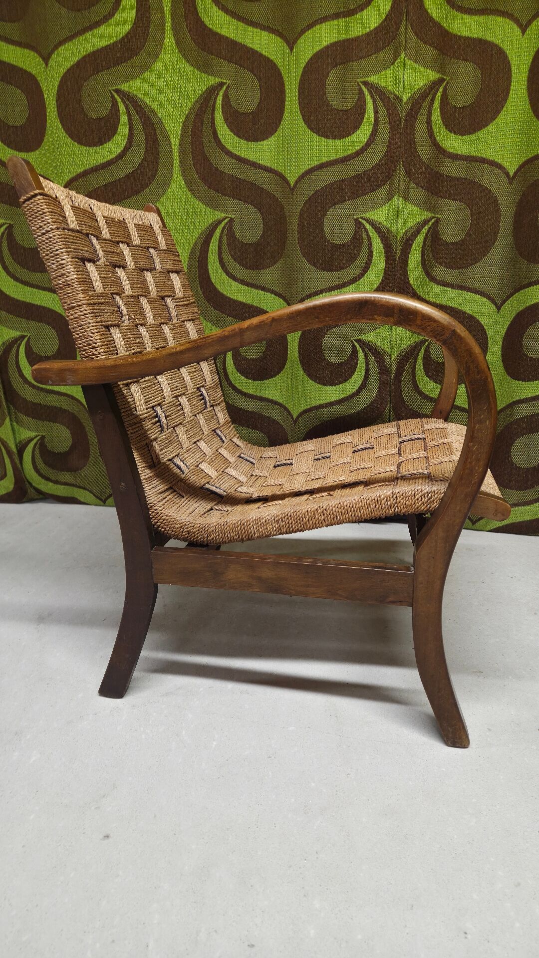 Erich Dieckmann Bauhaus Armchair cordage 1930