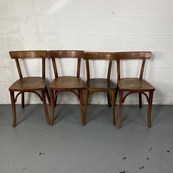 4 chaises bistrot Baumann
