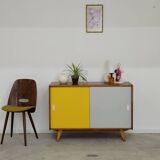 Buffet U-452 jaune et gris par Jiri Jiroutek pour Interier Praha 1960