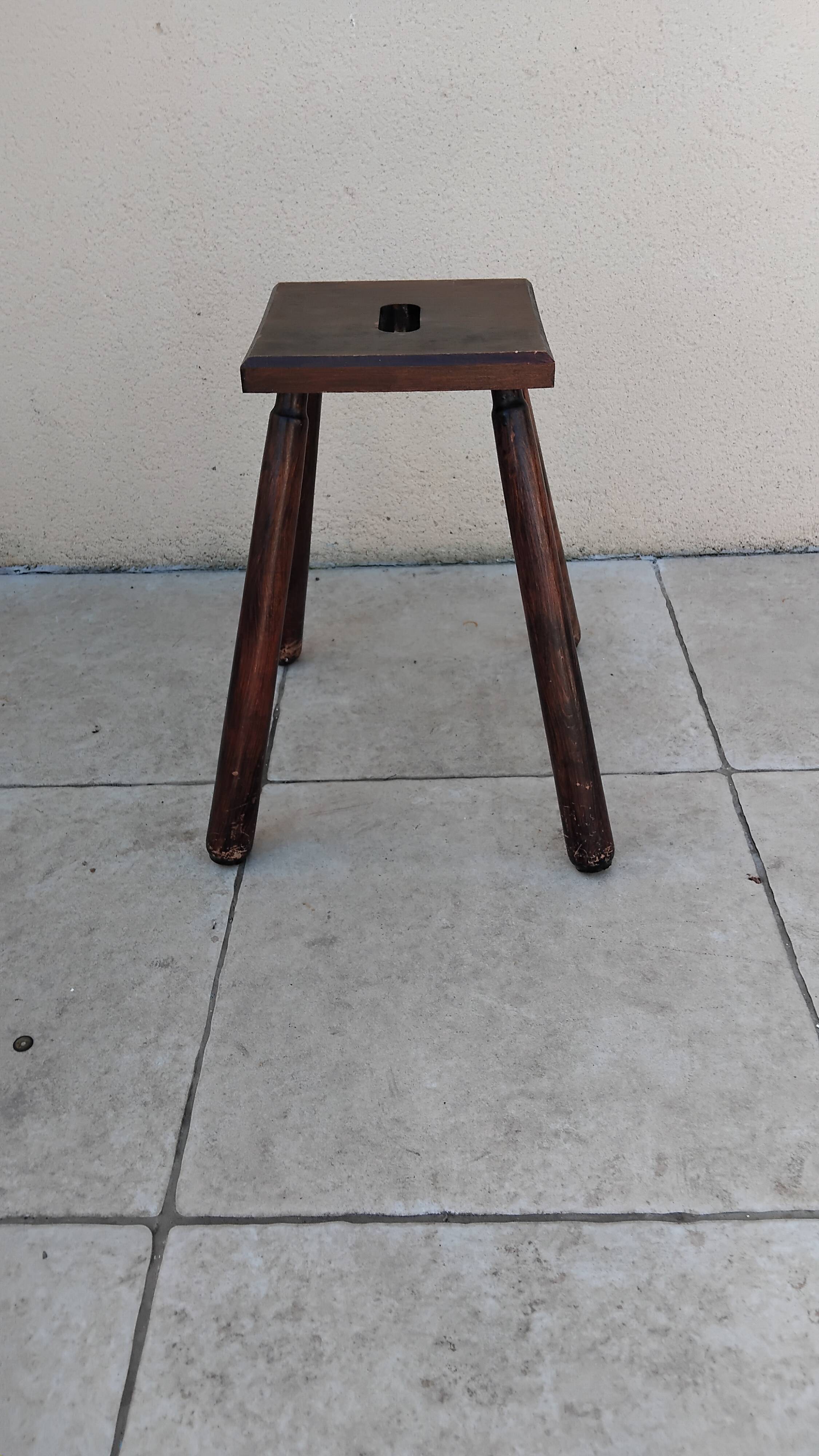 Old vintage farm stool