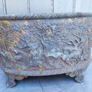 Table planter, 19th century, deer hunting motif