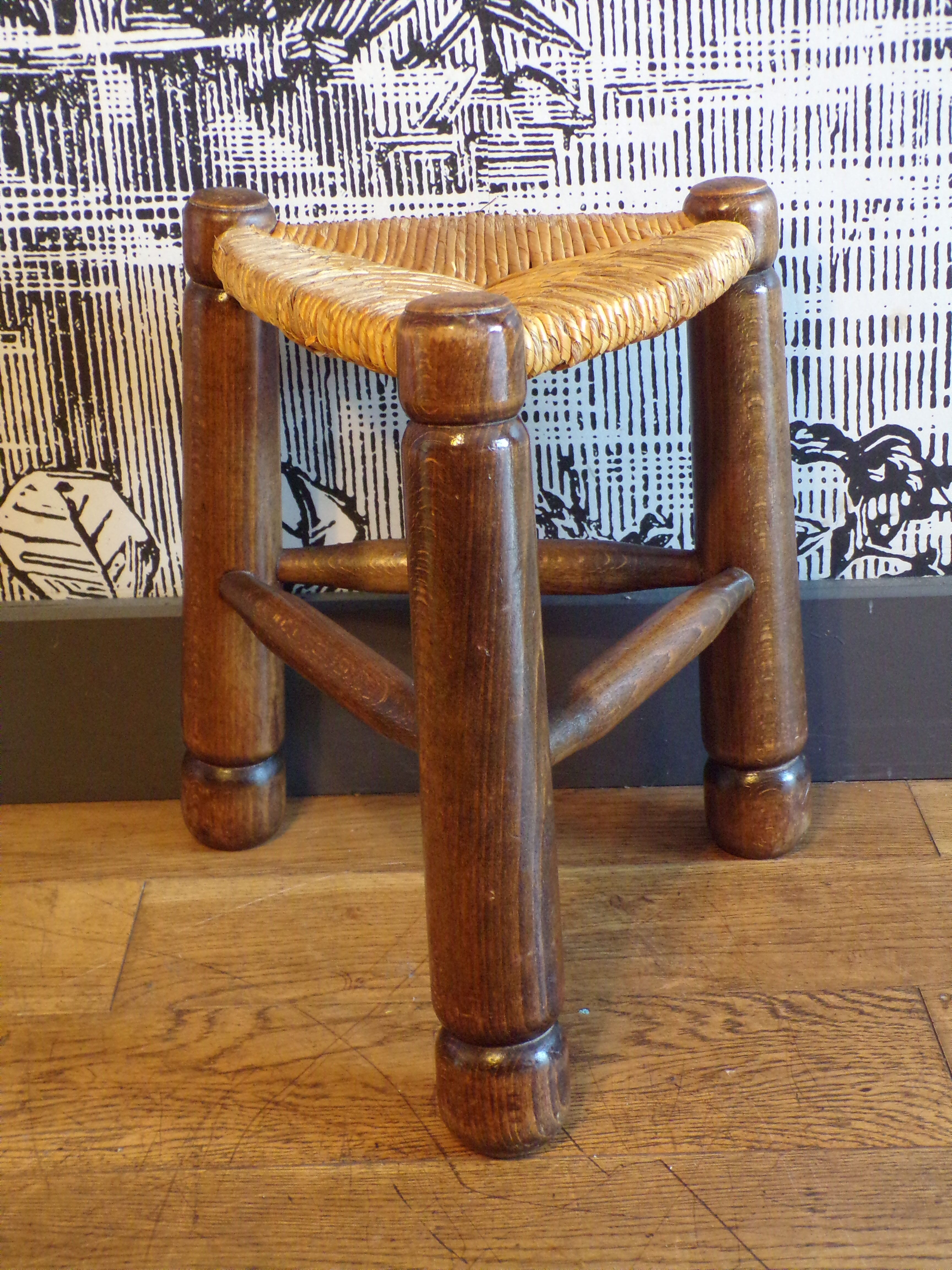 Brutalist tripod stool