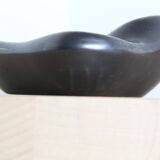 Modernist black special ceramic ashtray