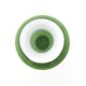 Scandinavian vase green and opaline white