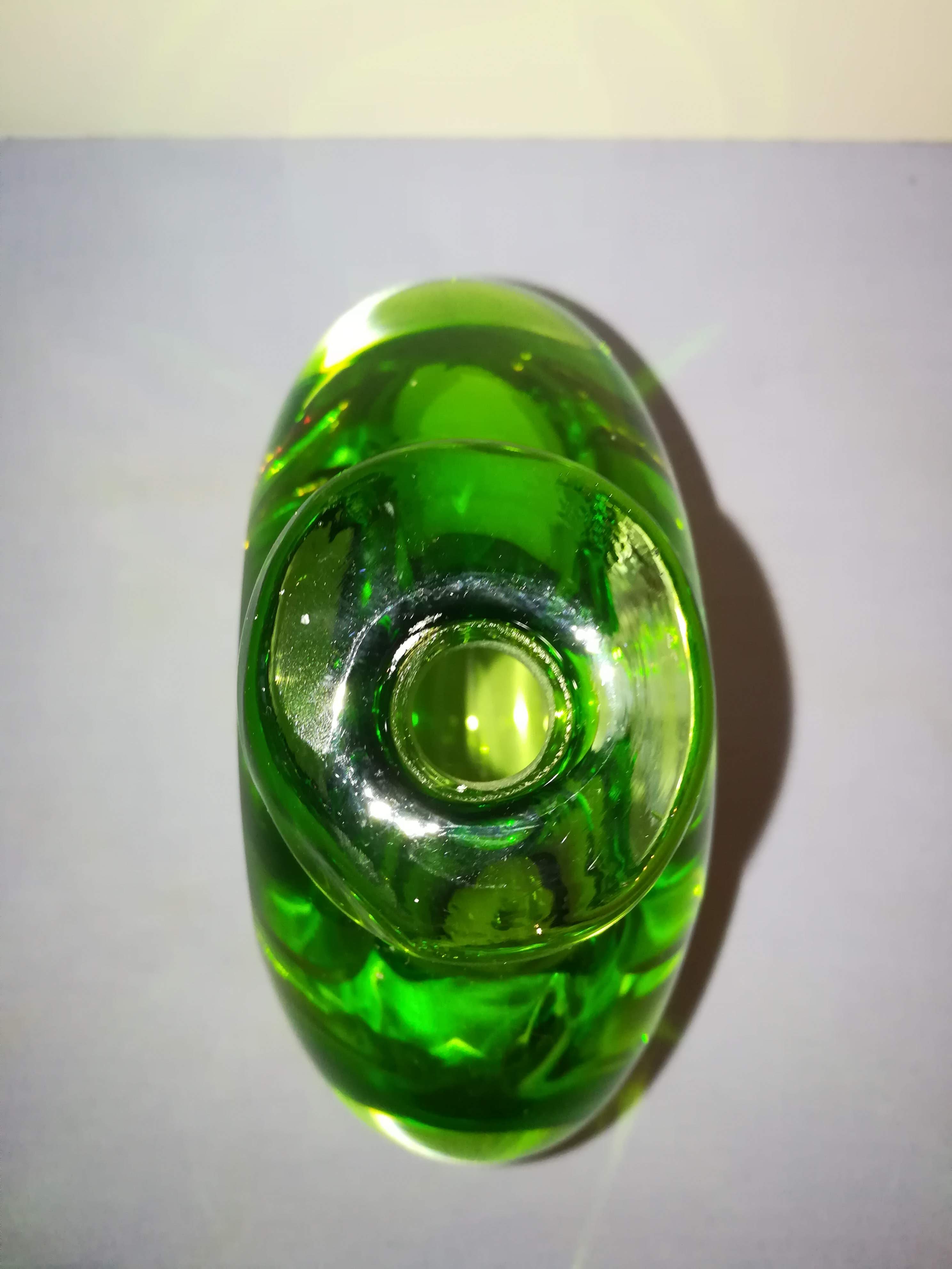 Vase in glass 20th