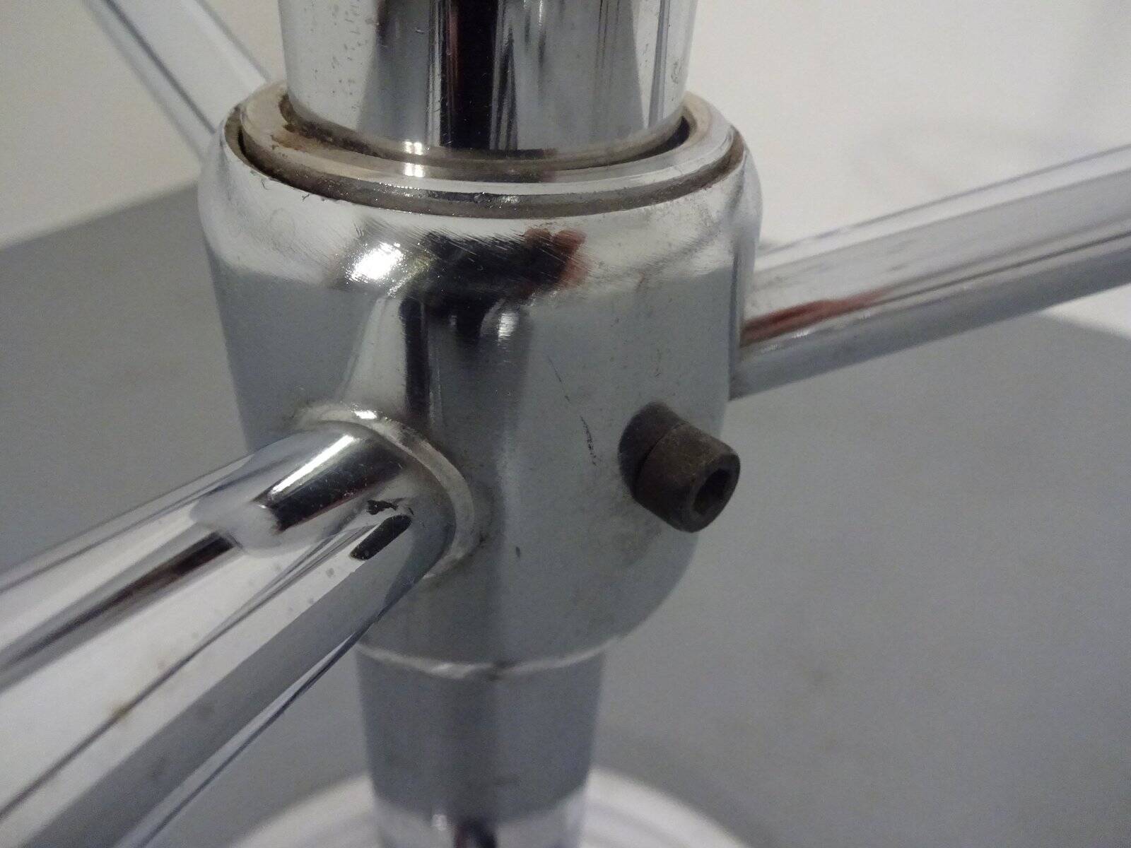 French chrome-plated steel tubular coat rack, 1940s