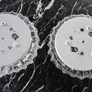 Pair of Bubbles sconces by Limburg, blown glass, Germany, 1960