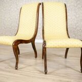 Yellow Swan Armchairs, 1890s, Set of 2