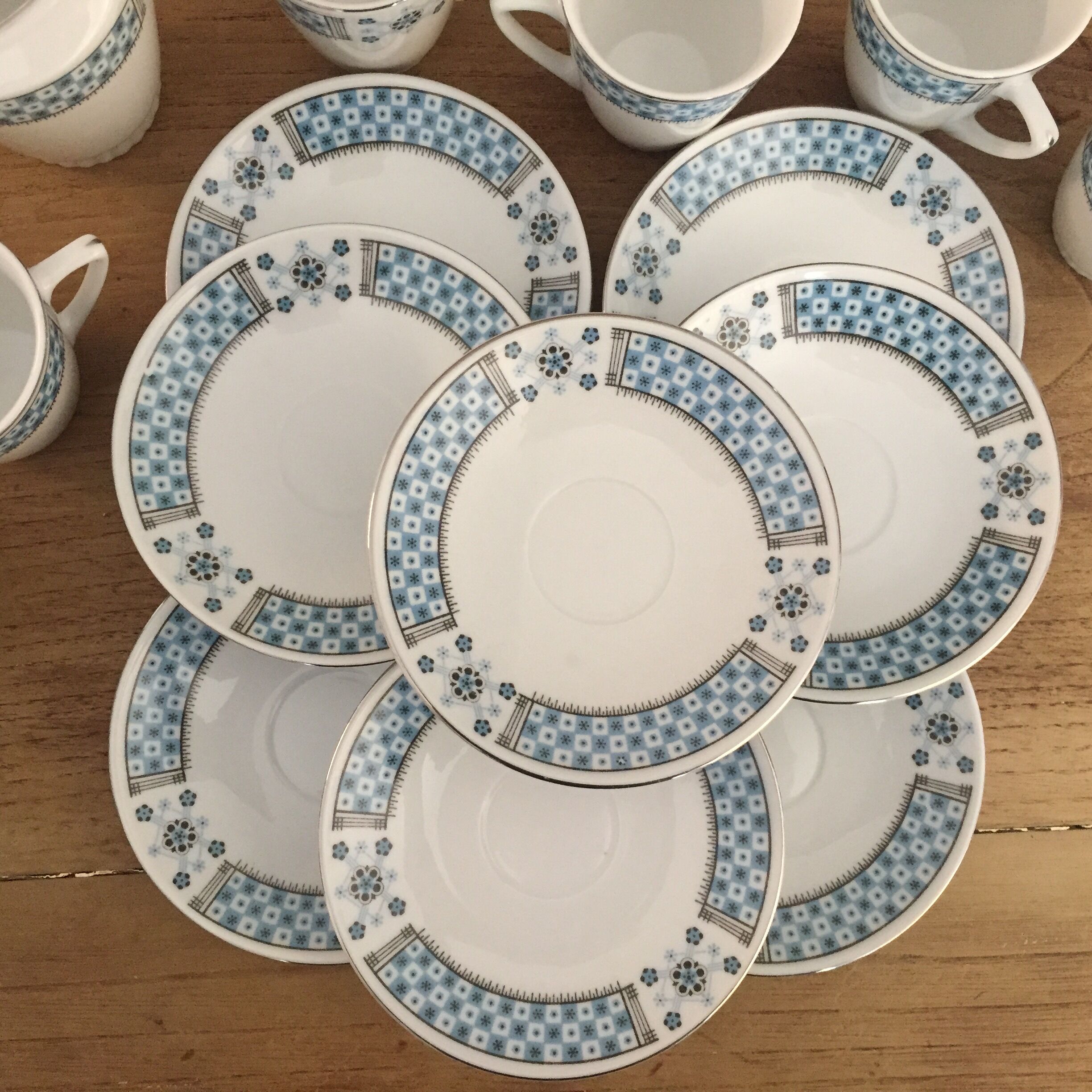 Coffee service China, 18 pieces