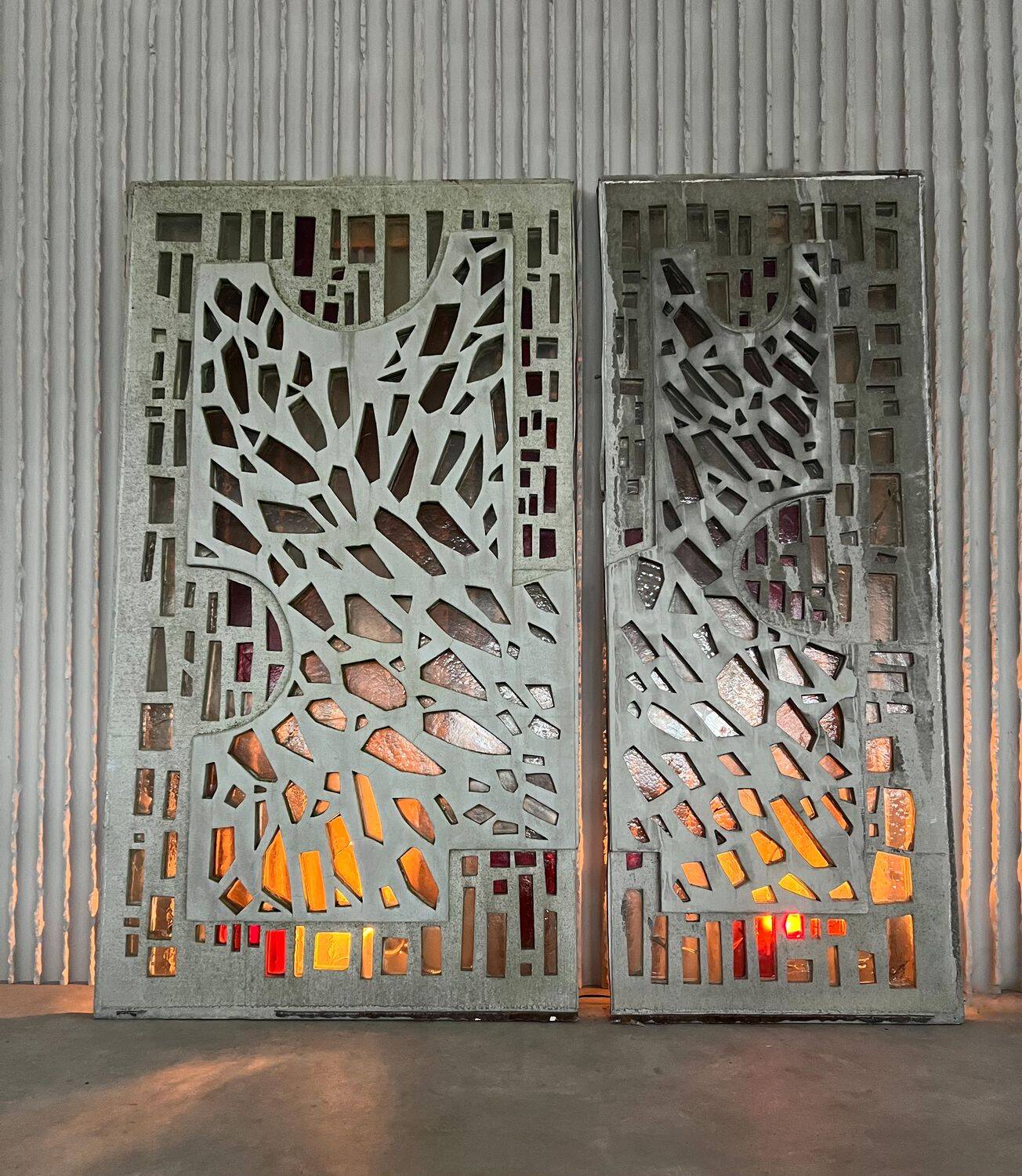 1960s Dutch Brutalist Concrete Windows — Architectural Art Salvage