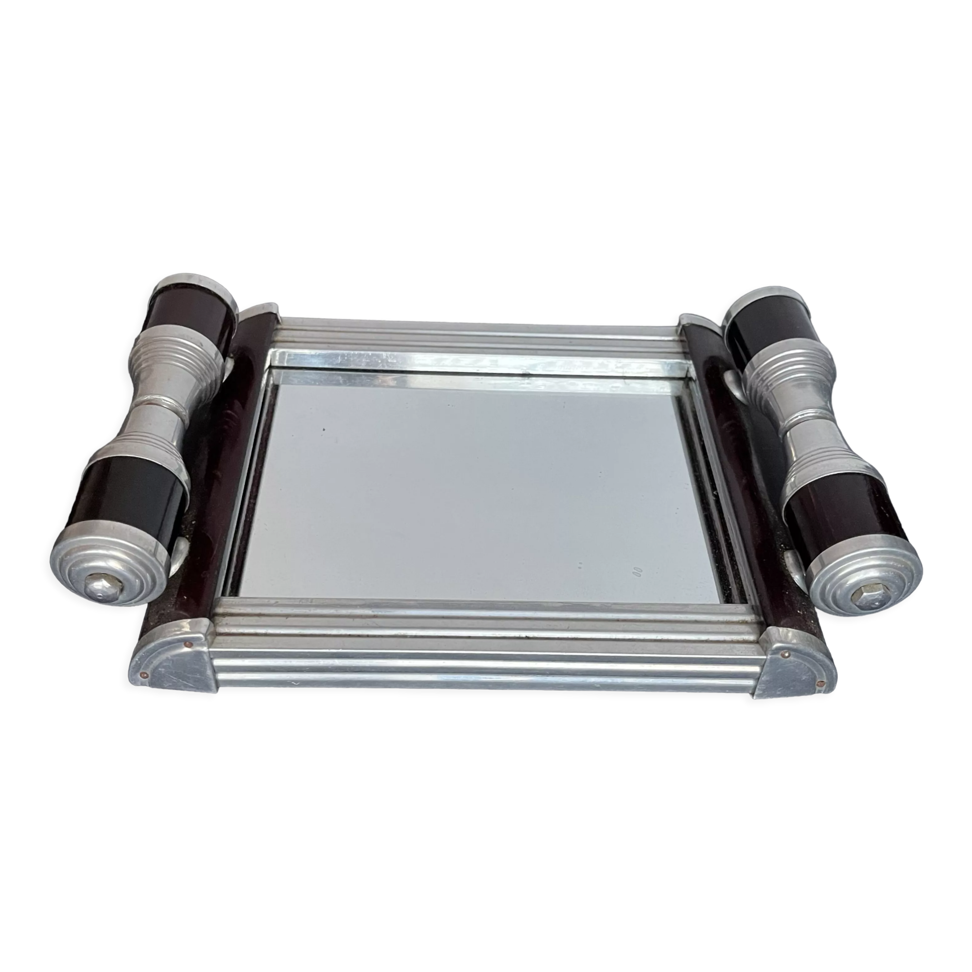 Rectangular mirror tray