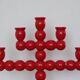 Swedish Mid Century Five-Arm Bobbin Candle Holder