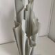 Vintage 1970s Georgia Jacob Athena Mouse Grey Draped Lamp - 50cm