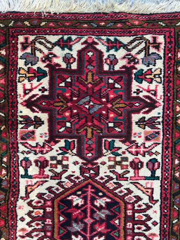 Vintage Persian Heriz done hand 62 corridor carpet x 340 cm