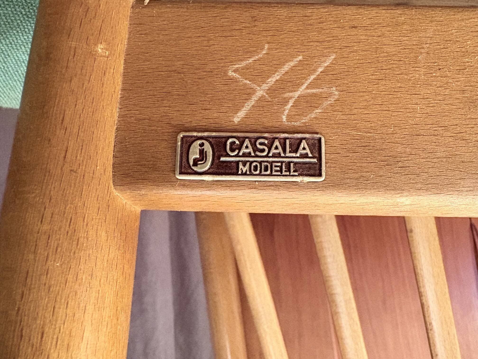 Ensemble de quatre chaises Casala, Allemagne, années 1960.