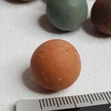 Lot de 100 billes en argile anciennes 1900