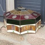 Art style stained glass suspension, diameter 58cm