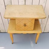 Bedside pair in Sycamore, Art Deco, 40-50 's