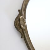 Brass hand mirror