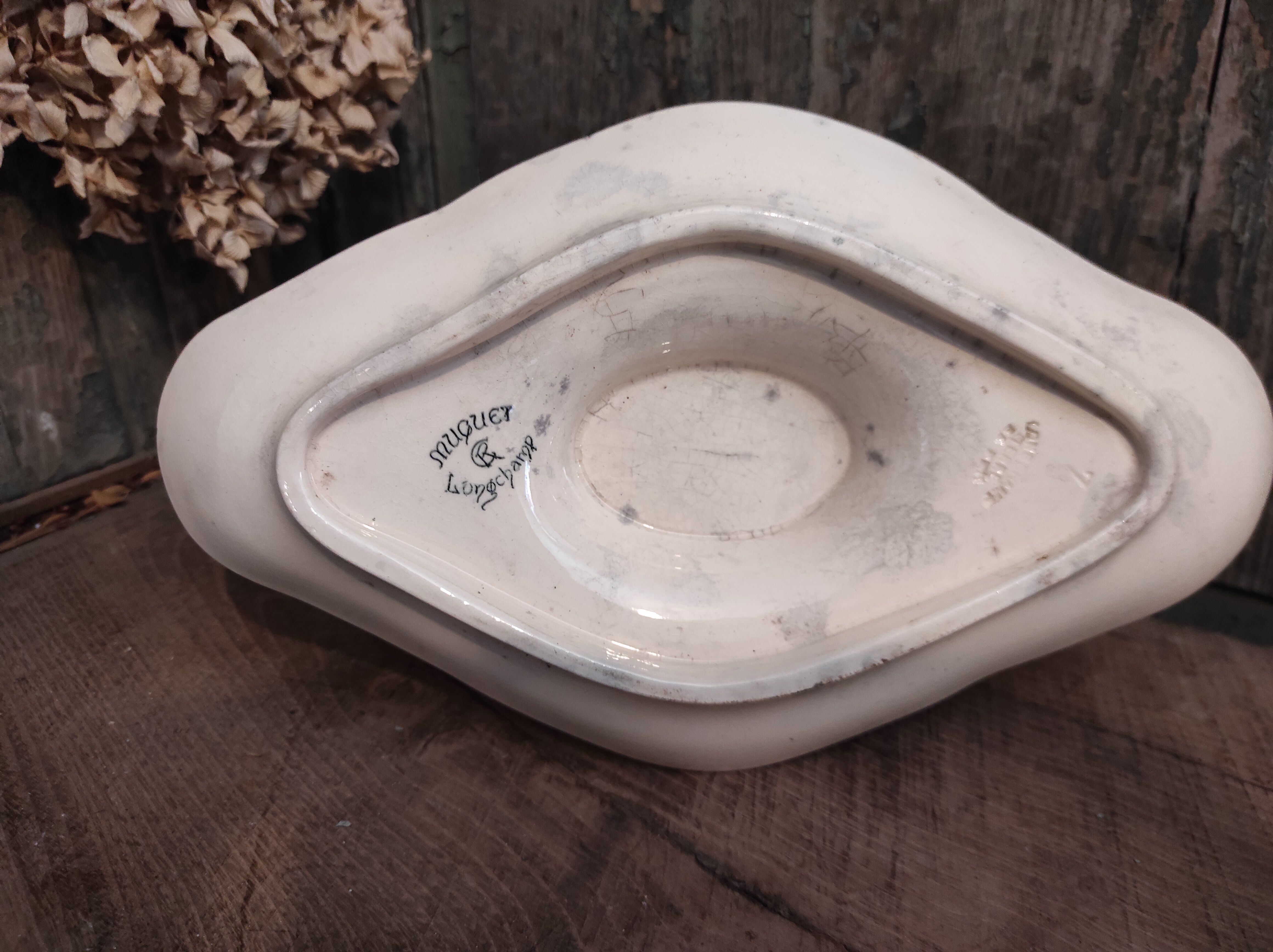 French vintage sauce boat, Muguet, from Longchamp