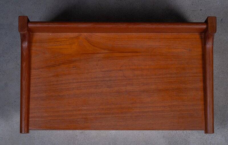 Wall-Mounted Teak Bedside Tables attributed to Børge Mogensen, 1950s, Set of 2