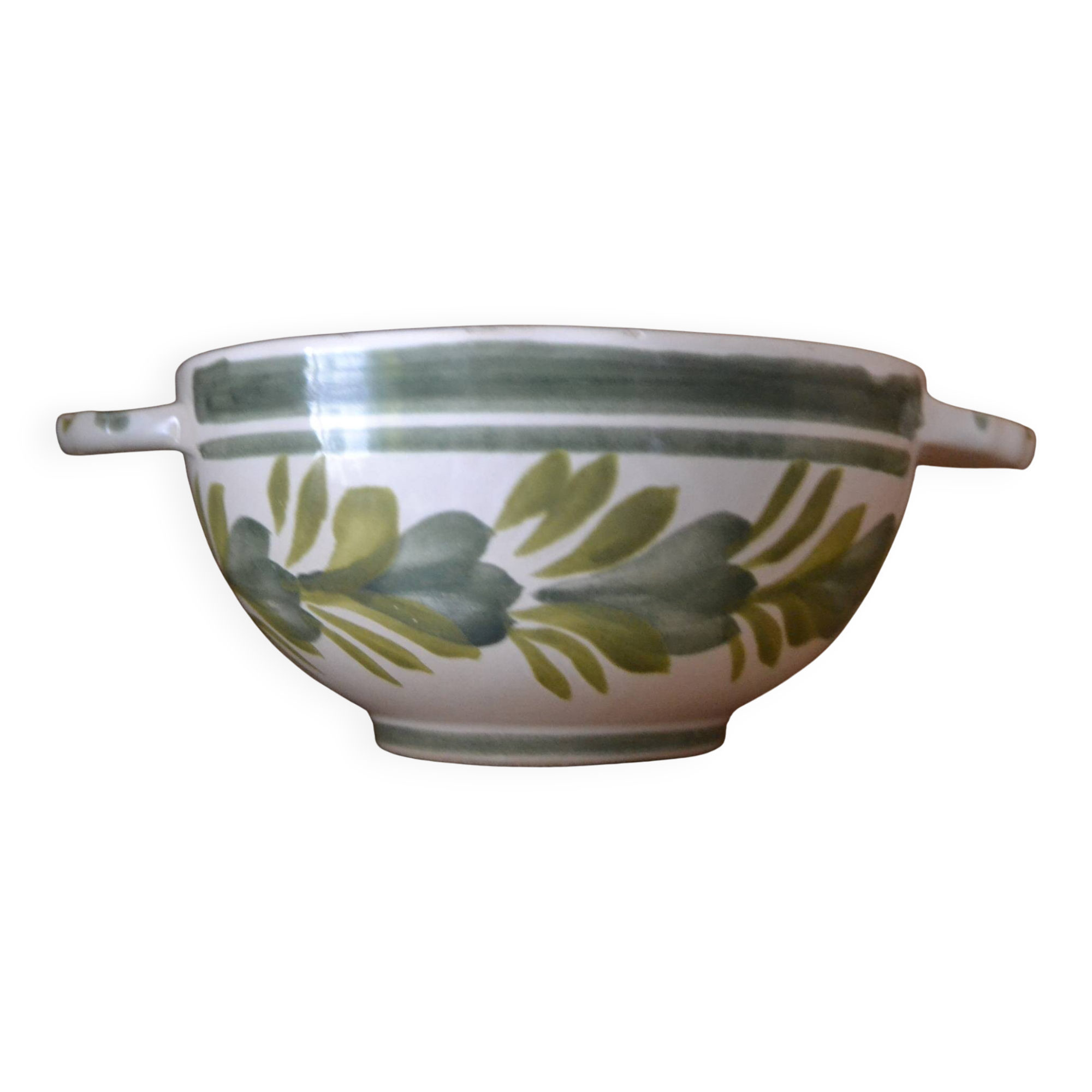 Quimper bowl with handles