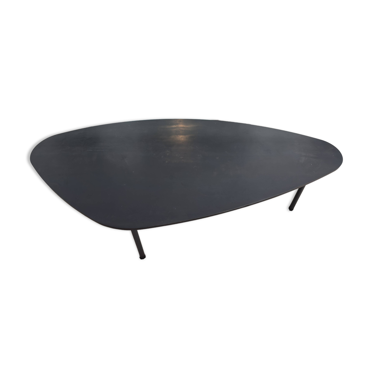 ATOLL table in raw black steel