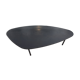 ATOLL table in raw black steel