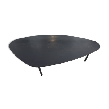 ATOLL table in raw black steel