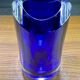 Blue glass vase