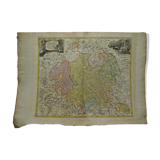 German Geographical Map Germany 18th century by Hesse J B Homann