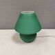 Retro green 'mushroom' table lamp, Danish from the 1980s-90s.