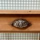 Bureau, table d’appoint en hêtre, restauré