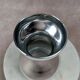 Vintage silvered glass vase