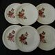 6 assiettes plates en faïence de SARREGUEMINES. Modèle Richemond.