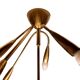 Organic italian brass ceiling, 1950s