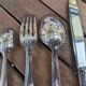 Silver plated cutlery set 84g Noel Collet hallmark