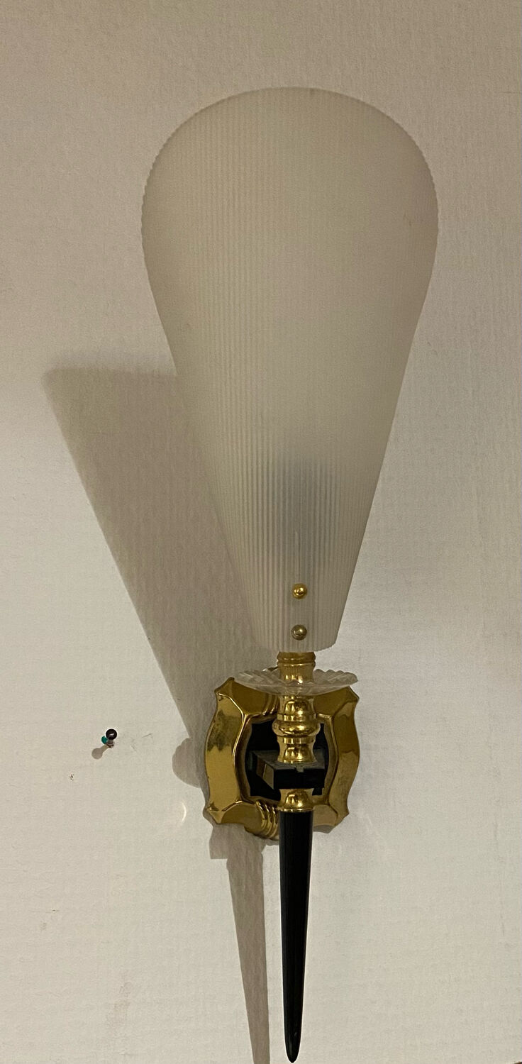Pair of 50s wall lights