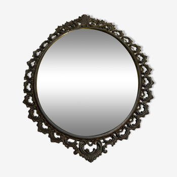 Miroir oval art deco