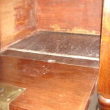 Side table in walnut veneer
