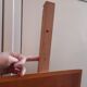 Table en chêne doré 1950