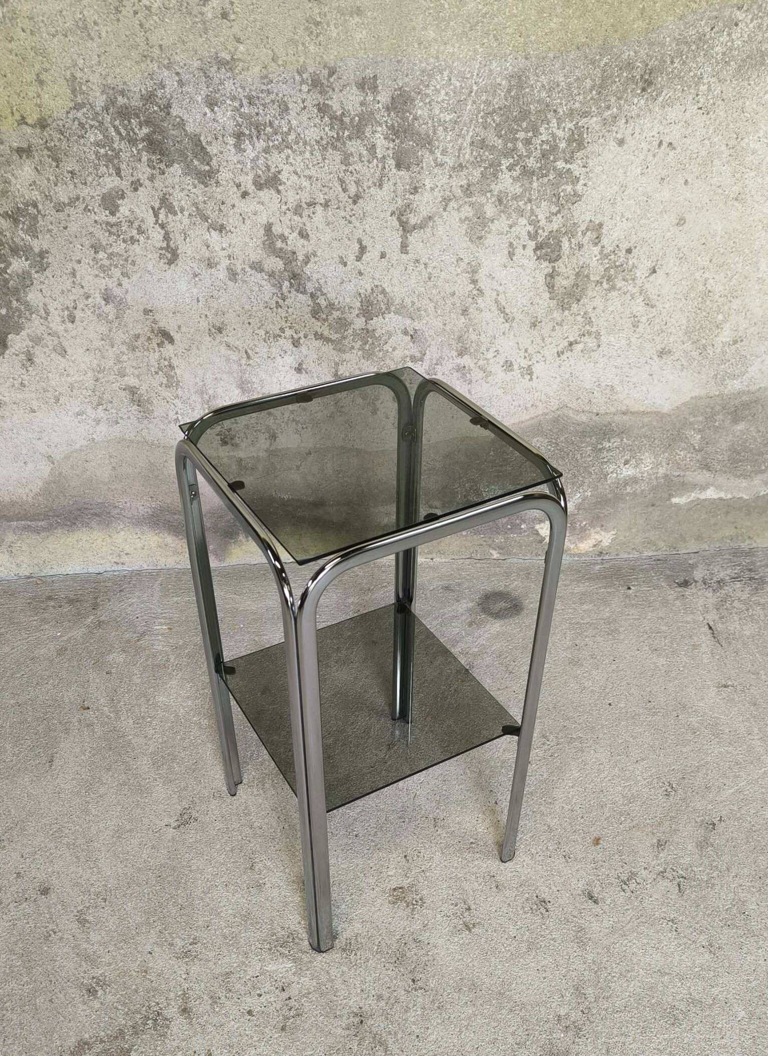 Vintage chrome saddle