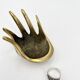 Brass Hand Ashtray, by Walter Bosse for Herta Baller, 1950s Austria