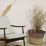 Scandinavian armchair 1960 curved armrests