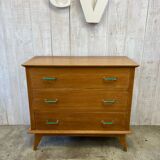 Vintage chest of drawers with compass feet